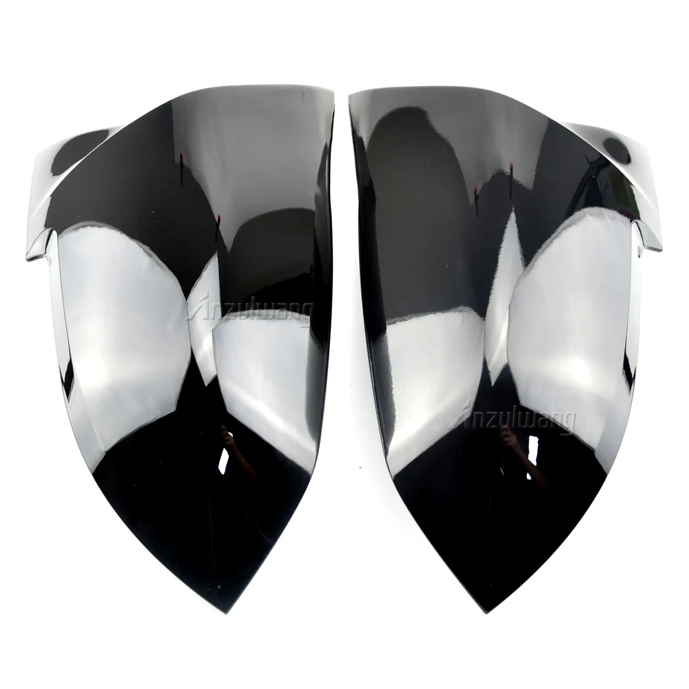 2pcs Auto Car Rear View Side Mirror Cover Trim For BMW F20 F21 F22 F23 F30 F31 F32 F36 X1 E84 Carbon Fiber Style