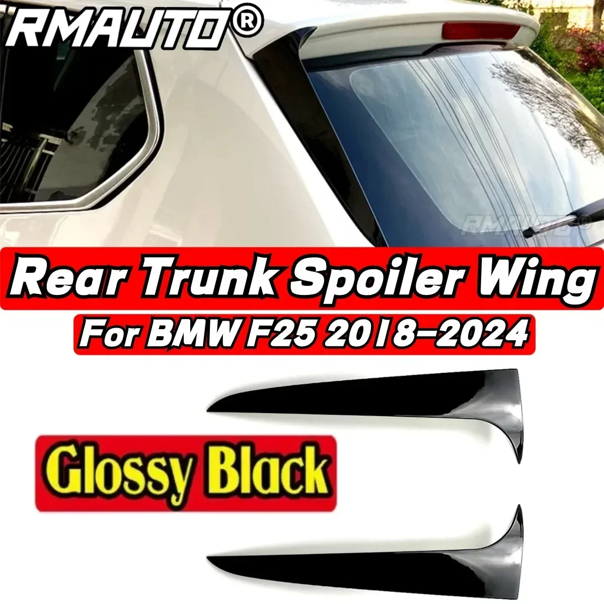 

For BMW X3 F25 2010-2017 Rear Spoiler Wing Body Kit Gloss Black BMW F25 Car Rear Side Spoiler Car Accessories Rear Side Wing