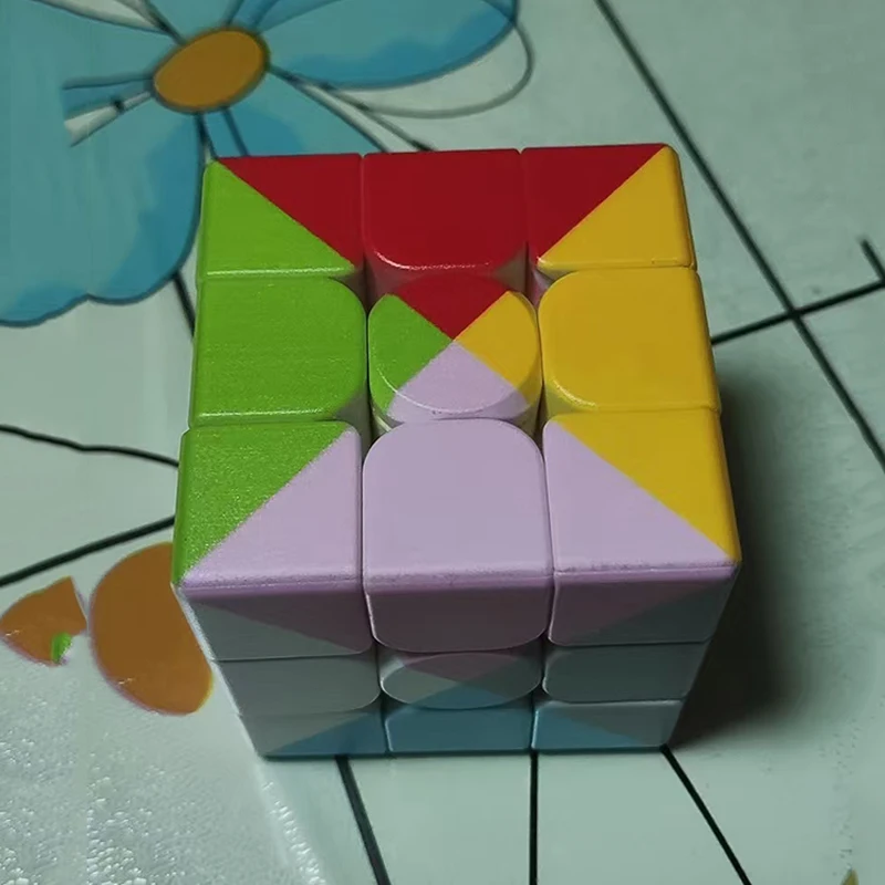 Speed Cube 3x3x3 rompecabezas educativos de arcoíris de doce colores para niños juegos de rompecabezas Cubo Mágico Zauberwürfel
