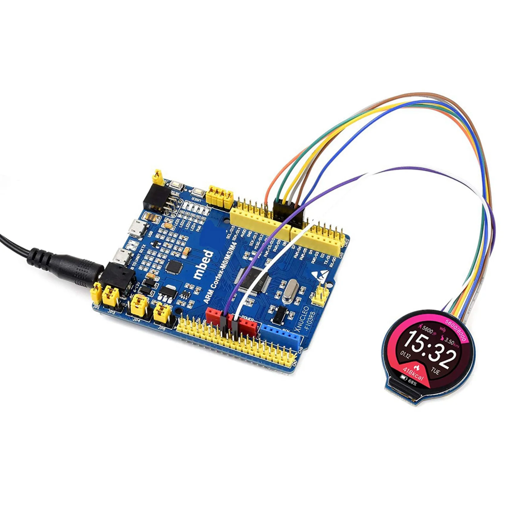 4 Uds. Módulo de pantalla LCD de pantalla redonda de 1,28 pulgadas GC9A01 comunicación SPI RGB 65K soporte de Color para Raspberry-BCBW