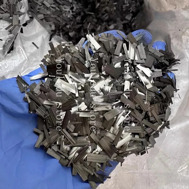 

1kg 5/10/15/20mm Flake Carbon Fiber Forging Chopped Carbon Fiber Bundle Marble Texture Automotive Interior Parts Surface