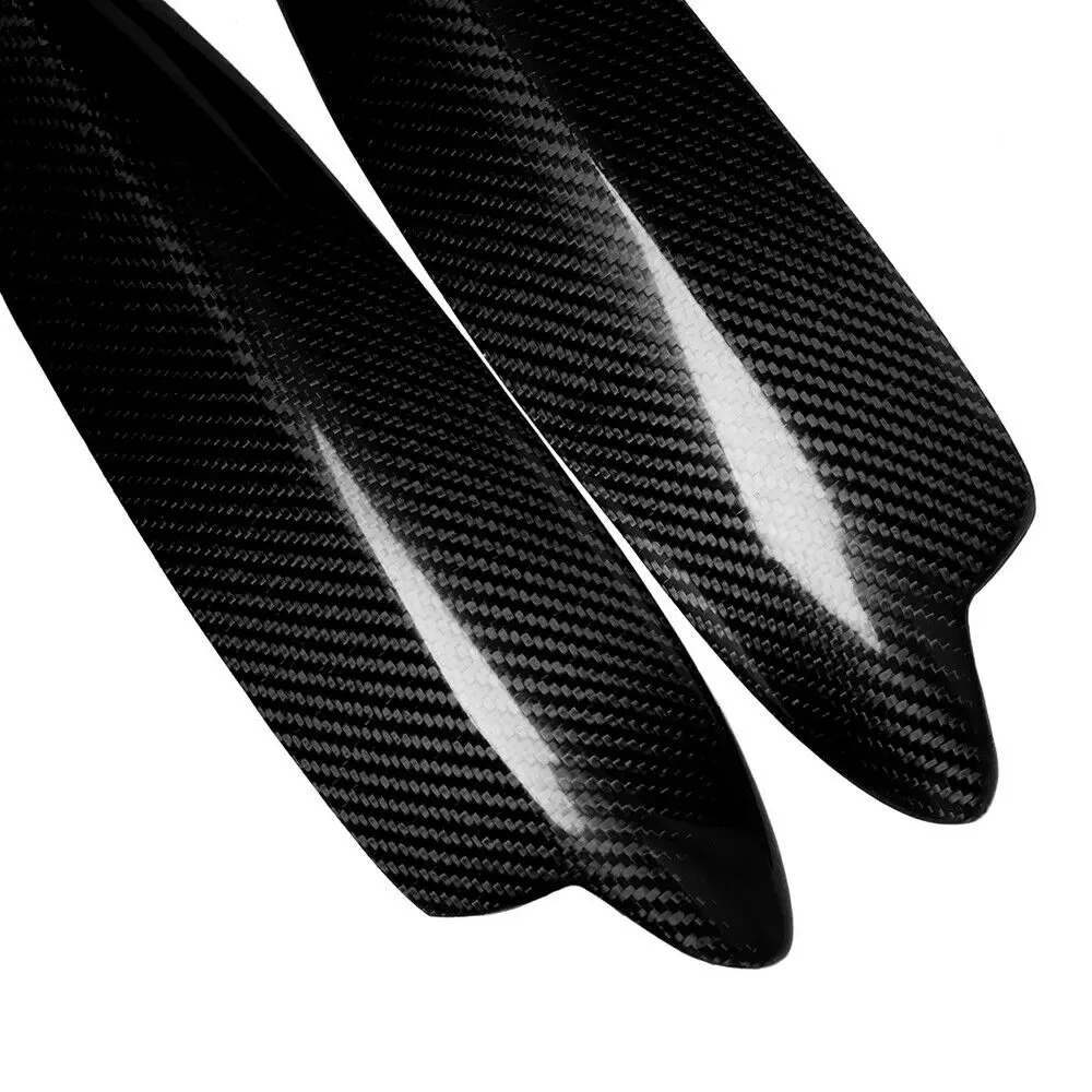 Car Carbon Fiber Headlight Eyebrow Eyelid Sticker Trim For Smart Fortwo W451 2007-2014