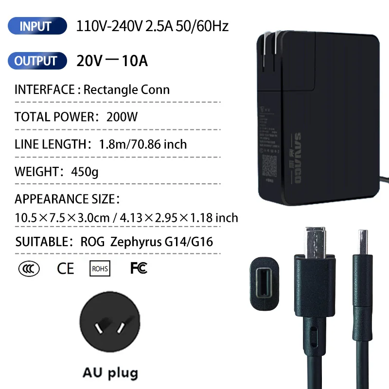 Asus,rog,Zephyrus,g14,SAVAGO-AC,g403,ghzガン充電器,g16,2024,gu605