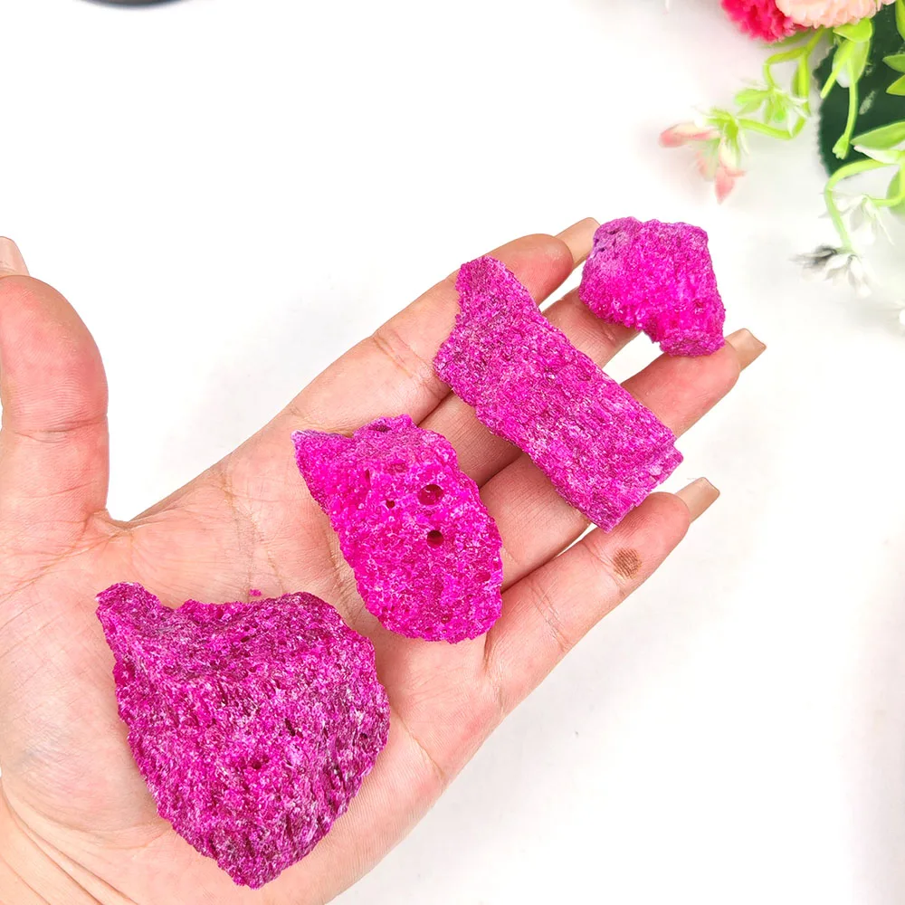 الحجر الأحمر روبي الأحجار الخام السائبة كريستال الكوارتز خزان الأسماك الأحجار الخام الأشعة فوق البنفسجية رد فعل الأحجار الكريمة لجمع بوهو الجمالية المعدنية الخام #2