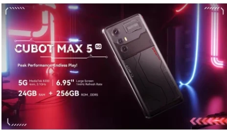 2025 Cubot MAX 5 12GB memory 256GB ROM  adequado para capa de telefone