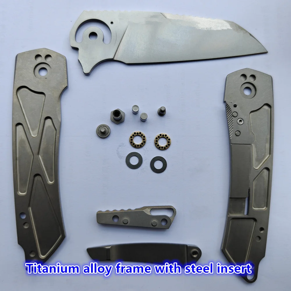 JUFULE Mojave navaja plegable EDC titanio cerámica pesca senderismo - imagen 4