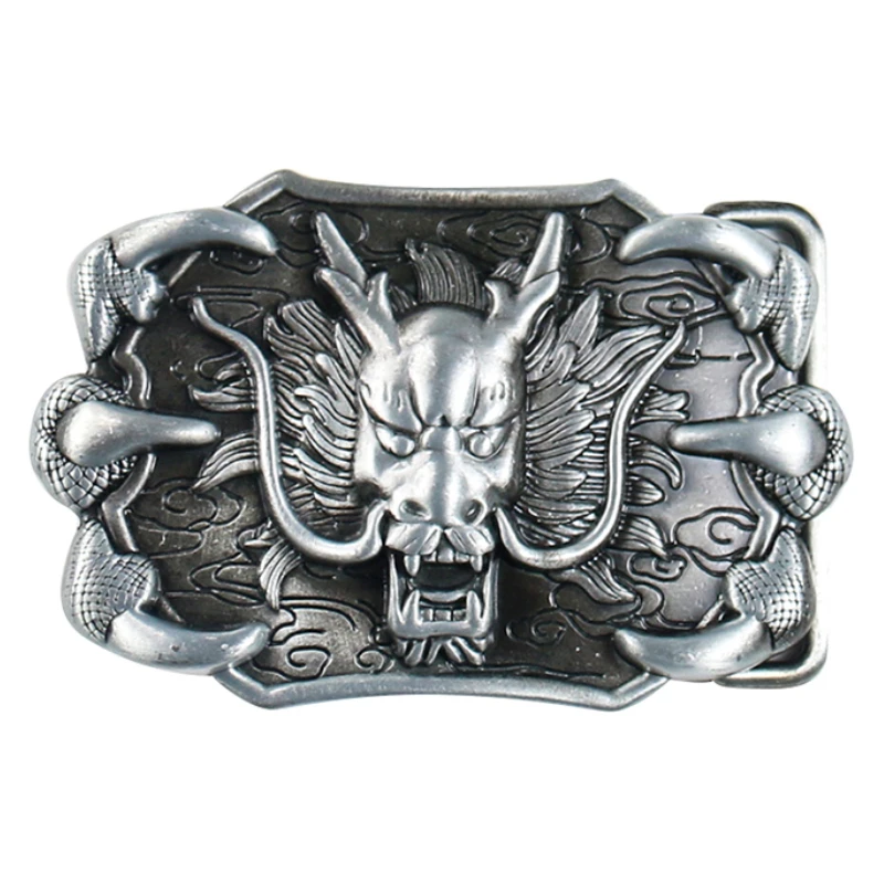 

Cool Metal Chinese Dragon Belt Buckle Long King Head Eagle Claw Men Leather Craft Strap Homemade Cowboy Male Jeans Accessories