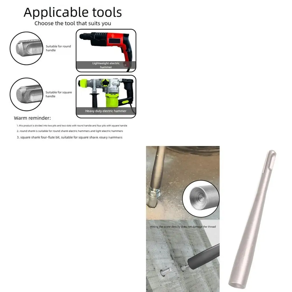 

652F Professional Recessed Hammer Heads Expansion Bolt Strikes Installation for Expansion Screw Driving Applications