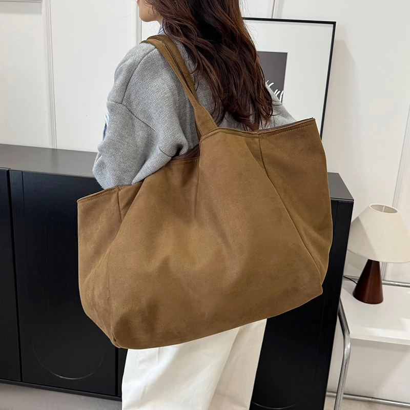 

Europe and America Women's Bag Oversize Canvas Shopping Bag Eco Reusable Handbag Large Capacity Shoulder Bags Travel Totes