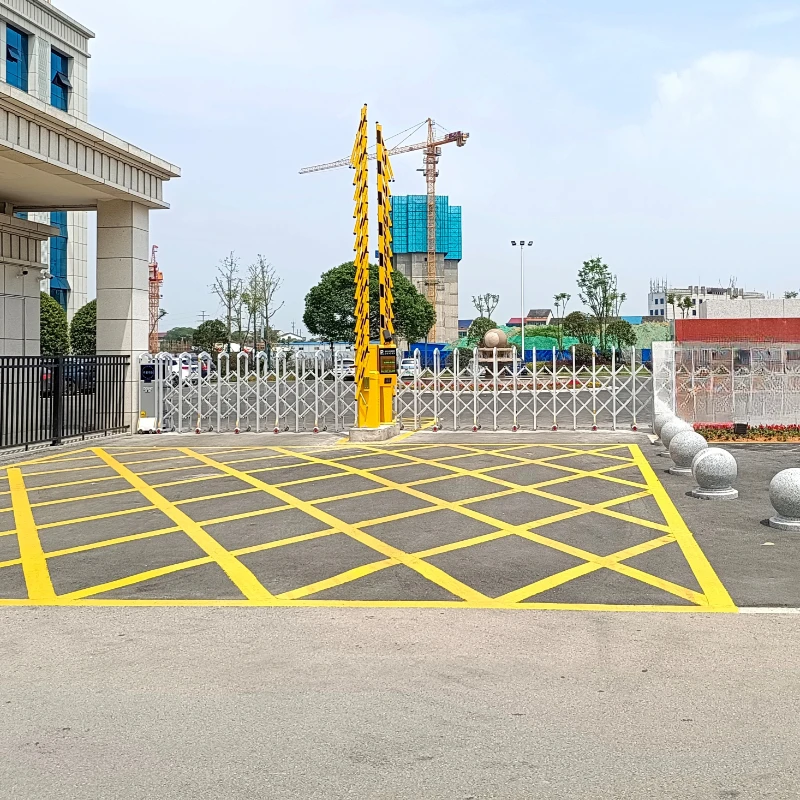 Traffic barrier gate automatic boom crowd control road  ip camera with parking