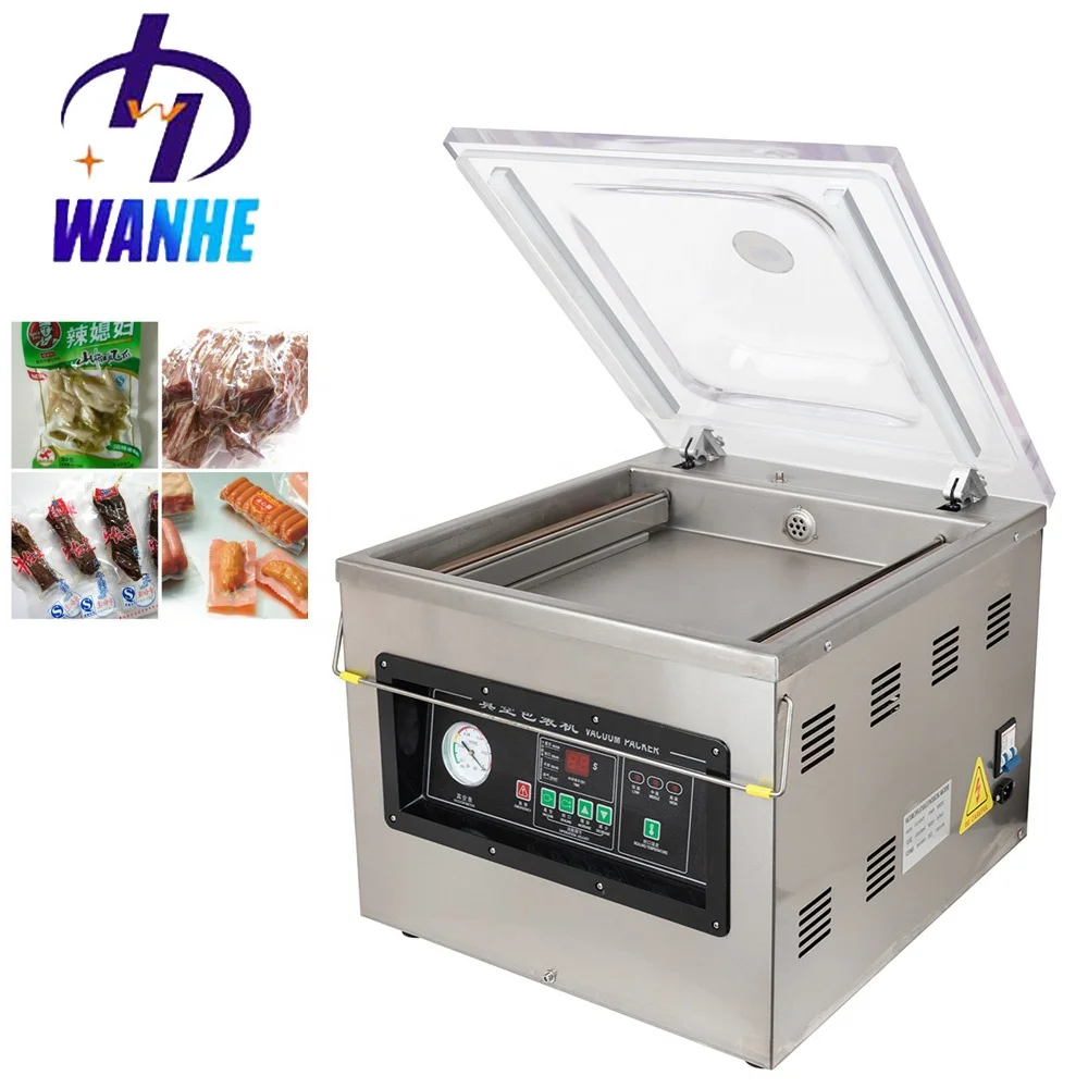 Wanhe Table type vacuum packing machine portable food vacuum packaging machine for food commercial