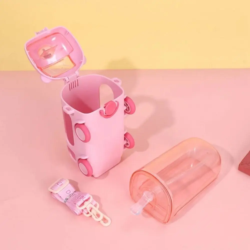 Cartoon Bus Straw C…