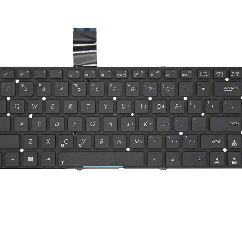 Teclado de repuesto para portátil Asus A45V, K45V, A85V, R400, K45VD, A85, R400V, negro, sin marco, sin lámina, Win8, Ru/Rusia