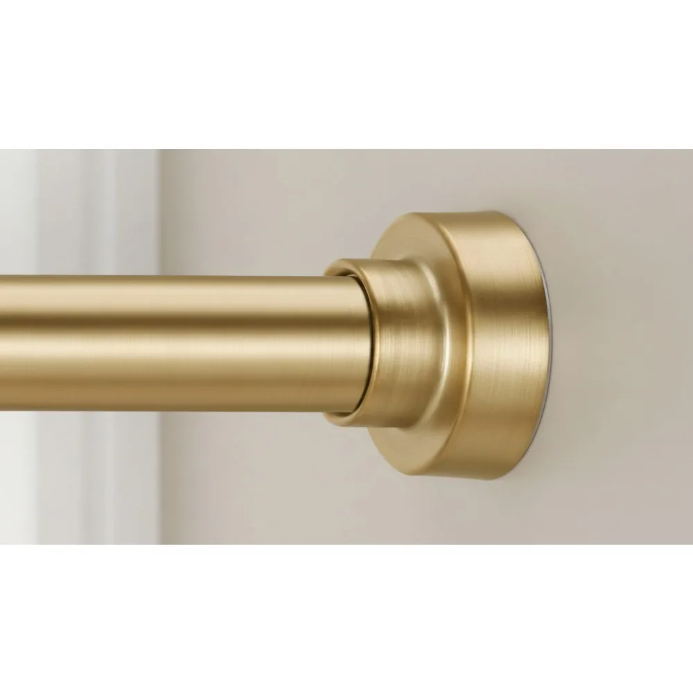 

Карниз для душа с регулируемым натяжением 34–96 дюймов без установки сверления, нержавеющая сталь для ванной комнаты и кухни