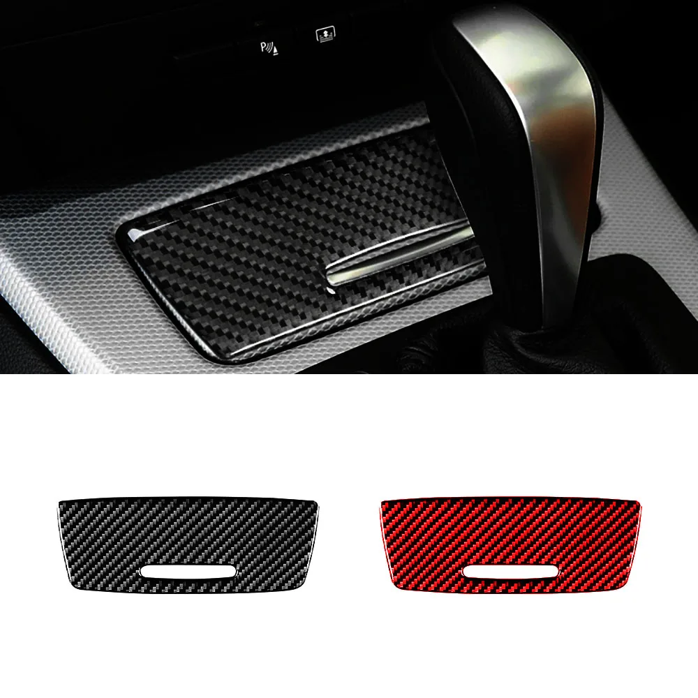 

For BMW 3 Series E90 E92 E93 2005-2012 Carbon Fiber Car Central Control Cigarette Lighter Decorative Stickers Inter Accessoriess