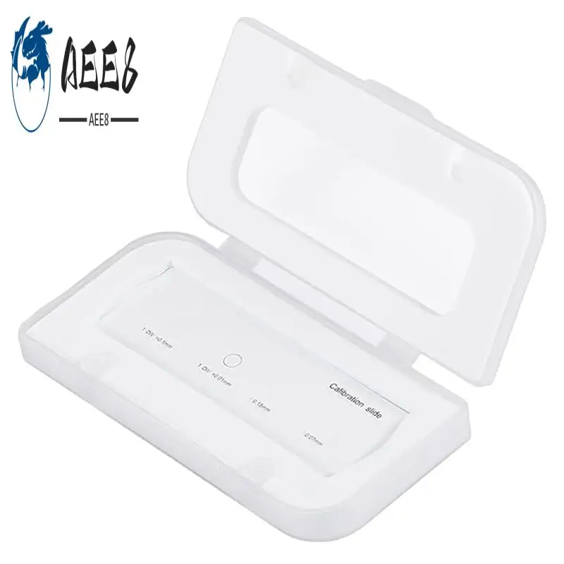 

AEE8-0.01 мм Калибровка микроскопа Слайд-линейка Перекрестная сетка микроскопа Калибровочная линейка камеры