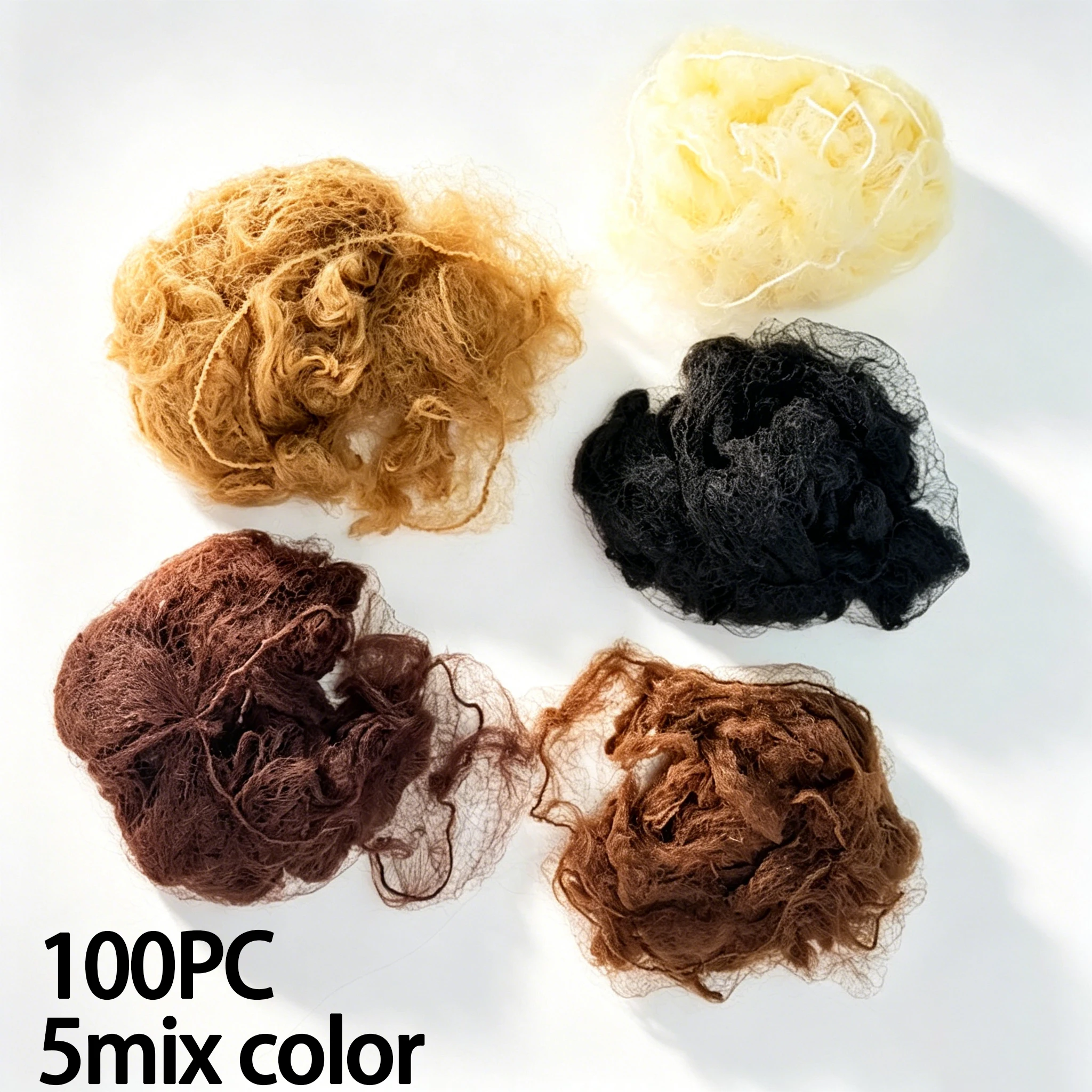 100PCS Premium Nylon Invisible Hair Nets for Ballet