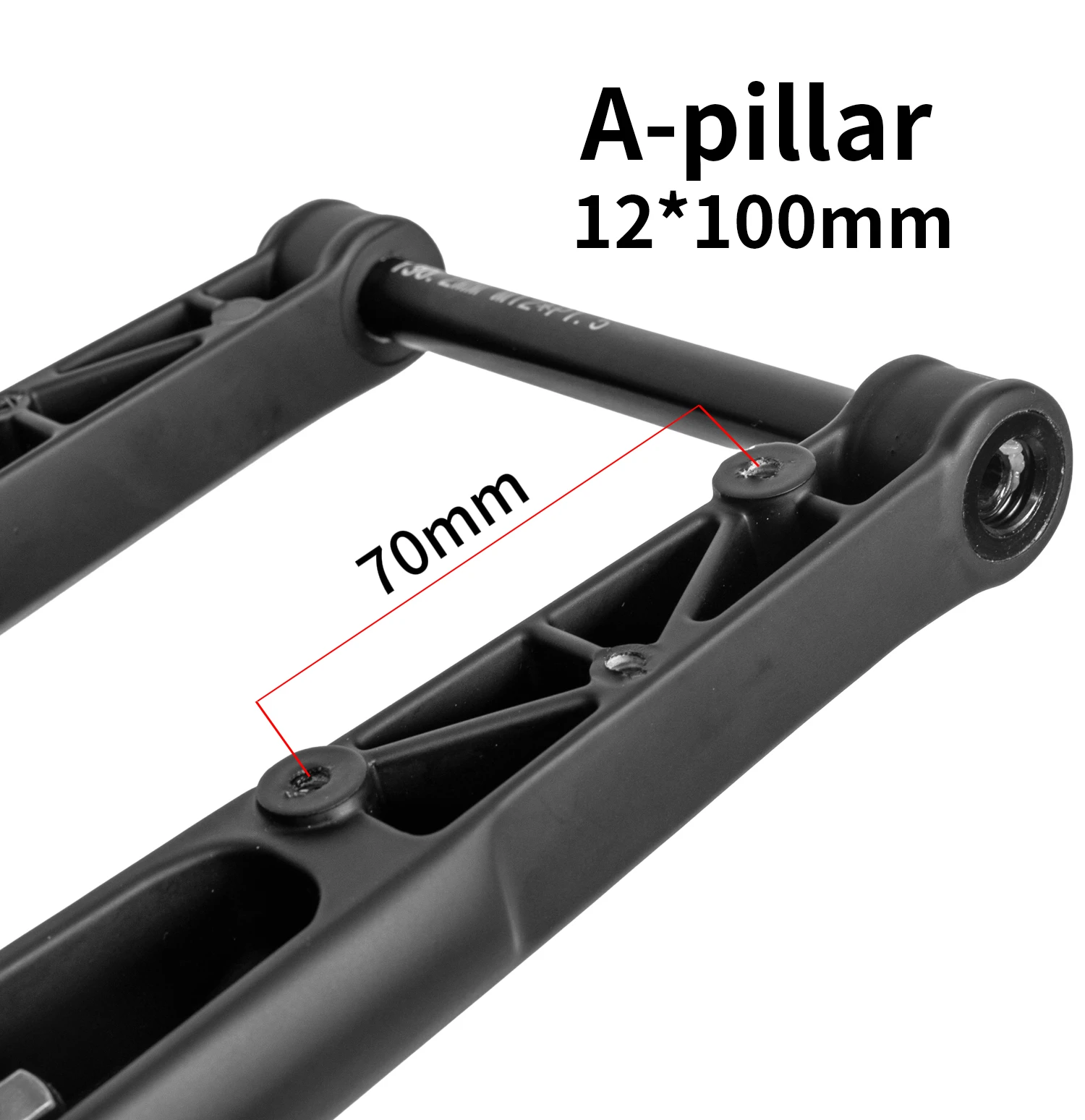 ZOOM 50mm Gravelbike-Rennrad-Stoßdämpfer-Luftfedergabel mit Lockout und Rückpralldämpfung für Ihr Fahrrad – Detail 11