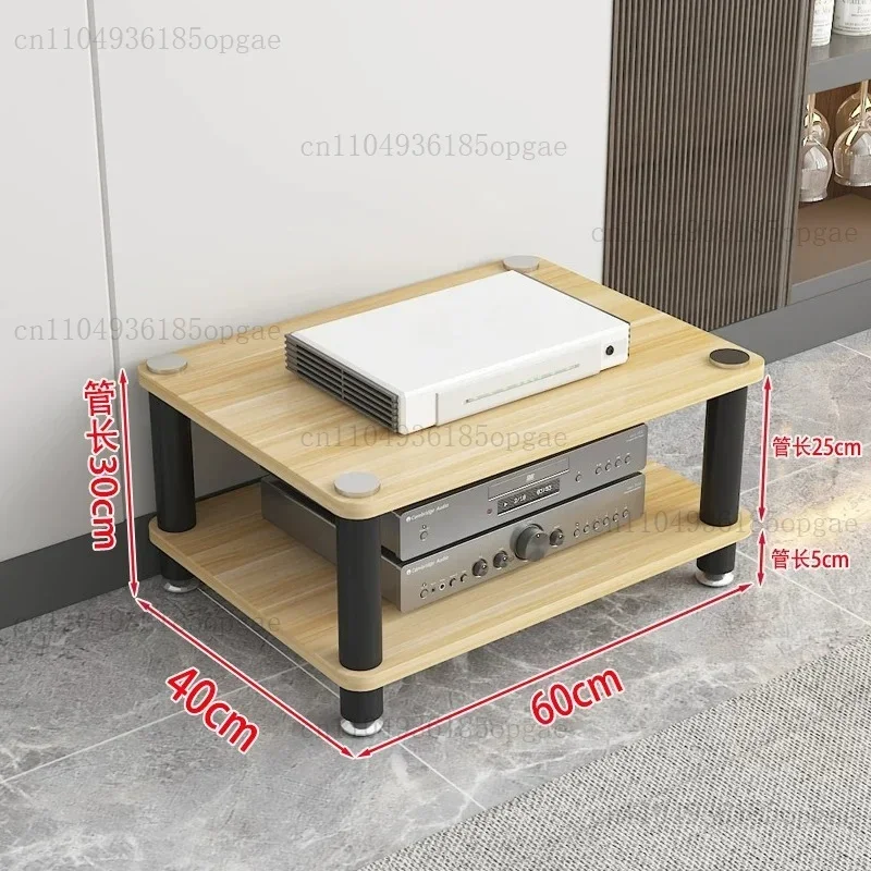 5-70cm Height Stand Reinforced Steel Audio Rack 60CM Width Storage Frame E1 Panel For Home Theater AMP CD Player