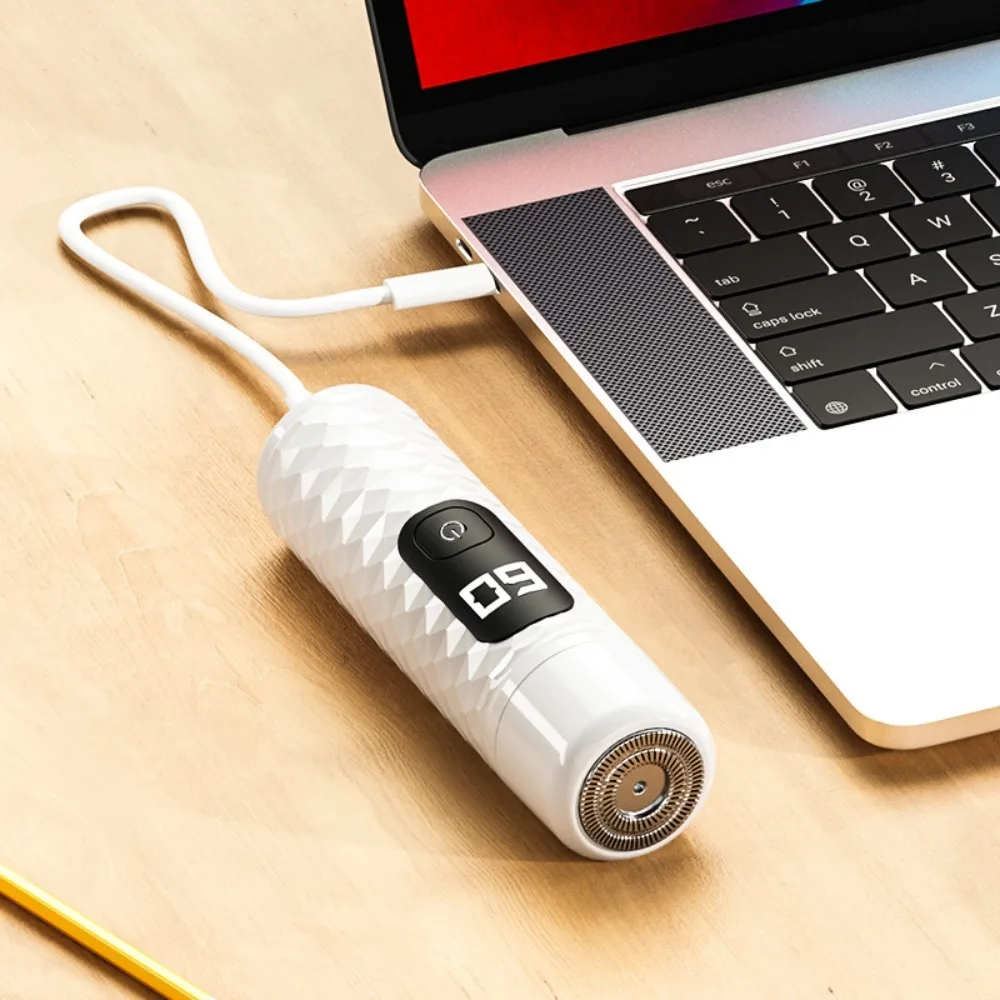 ماكينة تشذيب شعر الأنف الكهربائية 2 في 1 بشاشة رقمية مع ماكينة حلاقة كهربائية برأس قابلة للاستبدال وشحن سريع وقابلة لإعادة الشحن #4