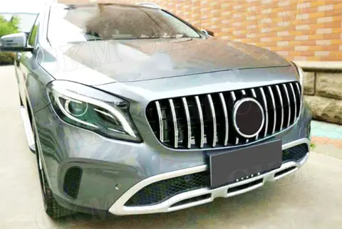 Grade de para-choque dianteiro de material ABS para Mercedes Benz Classe GLA X156 GLA180 GLA200 GLA250 GLA45 2014 2015 2016