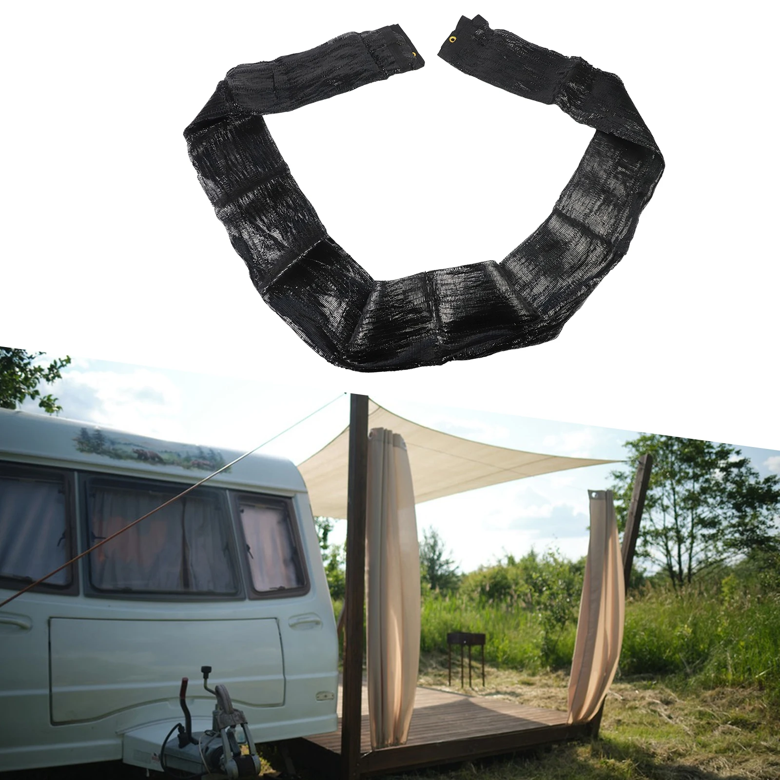 

Outdoor Sunshade Net Featuring Breathable Fabric and Heat Insulation to Offer Sun Protection for RV and Garden Areas
