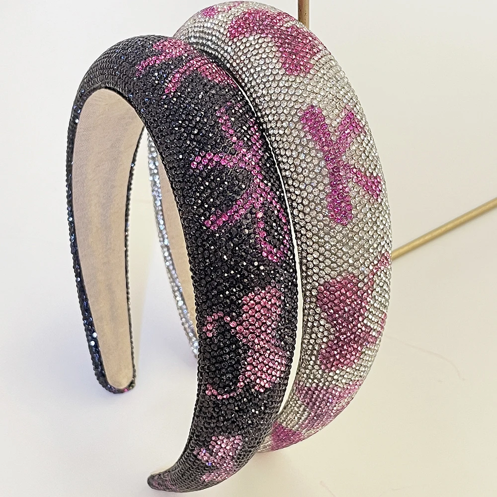 

Bow Rhinestone Sponge Thickened Headband Adult Hair Accessories Hair Jewelry