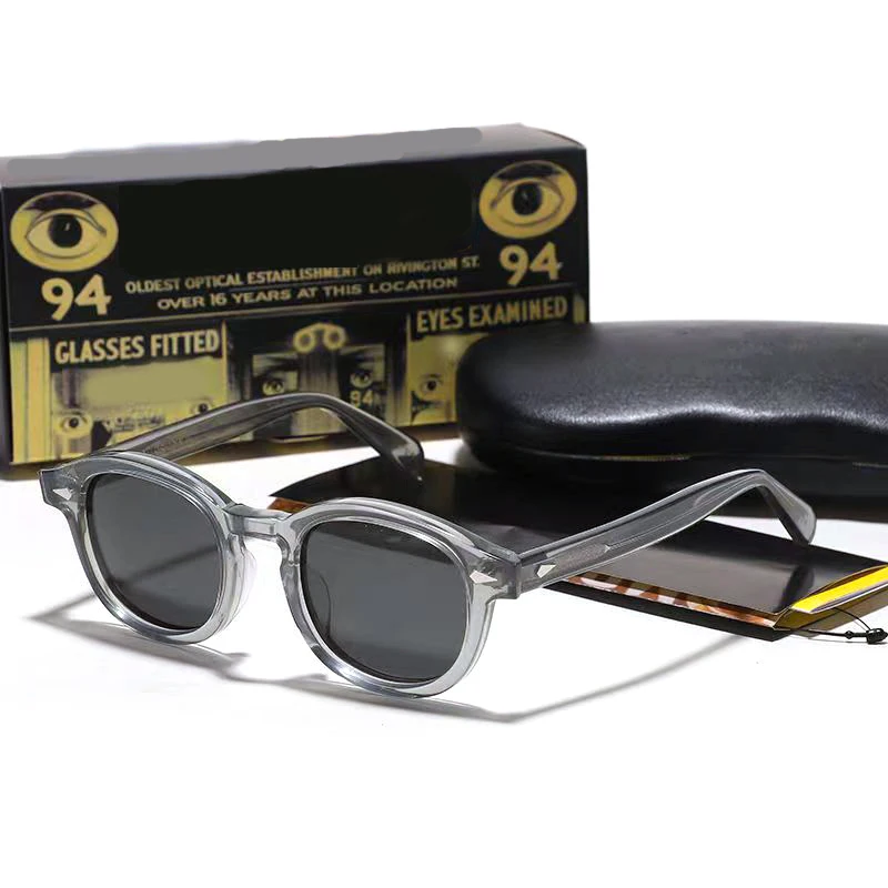 Johnny Depp Spolaryzowane okulary przeciwsłoneczne Mężczyźni Kobiety Luksusowa marka Okulary przeciwsłoneczne Vintage Acetate Frame Driver Shade