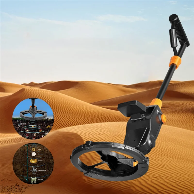 A62T-MD1008A Underground Metal Detector Gold Silver Jewelry Treasure Search Finders Waterproof Treasure Metal Seeker Tool