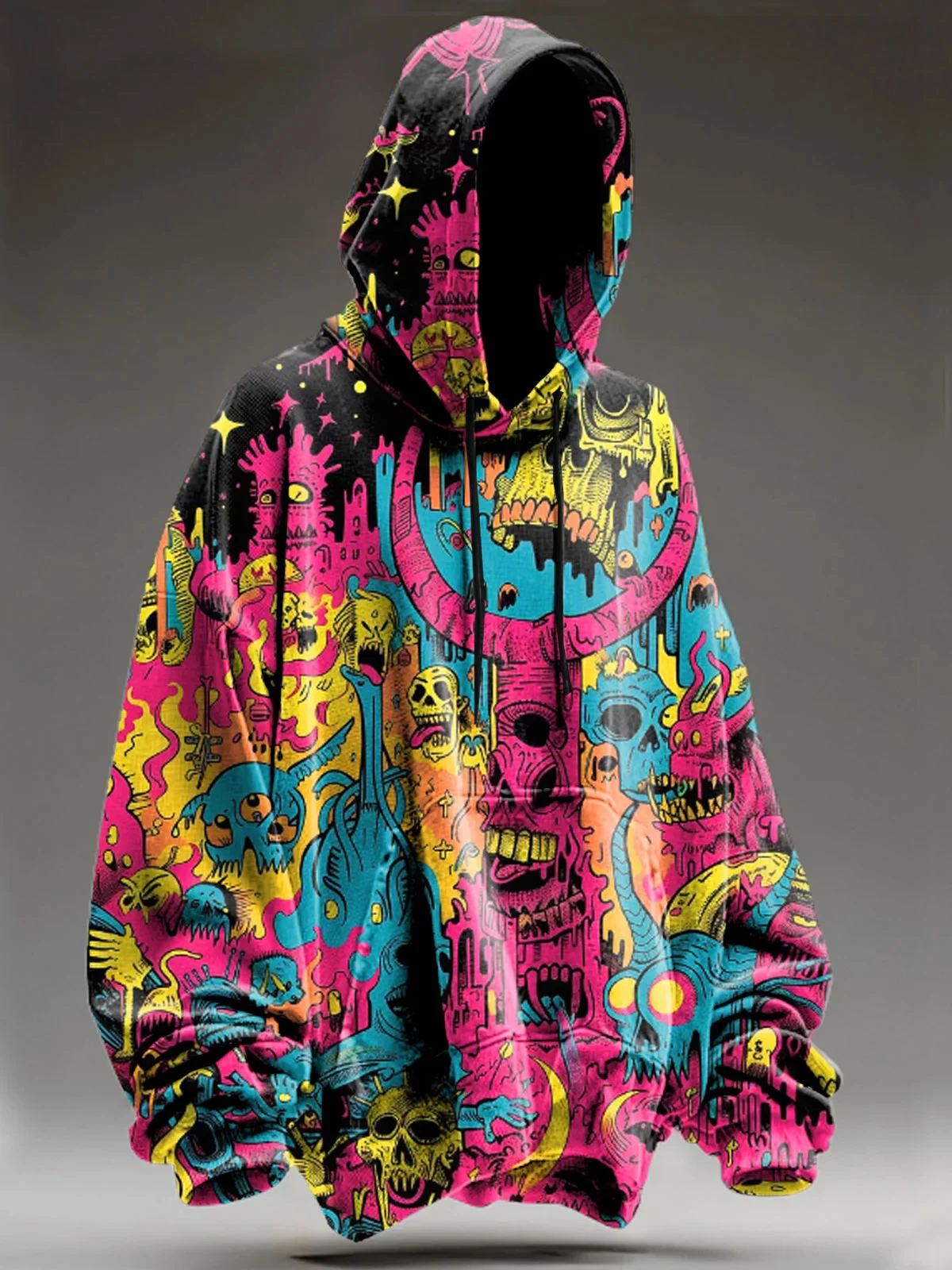 

Inferno Skull Art Casual Hoodie Sweatshirt 3D Printed Women For Men Hoodies