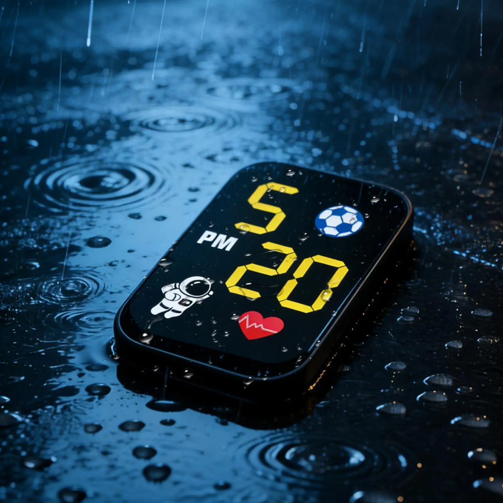 Motorbike Digital Clock Waterproof Dash Mount Watch LED Lighted Display for Motorcycle Cycling Commuting Urban Daily Use