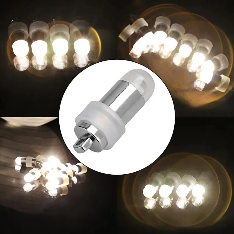 5pcs Miniature Wireless LED Lamp Model Waterproof Rotating Switch Lights for DIY Modeling Dollhouse Balloon Party Decoration