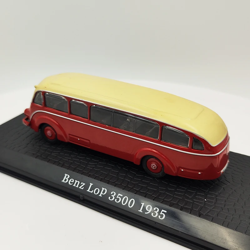 1:72 Scale Diecast Alloy Benz Lop 3500 City Bus 1935 Cars Model Classics Nostalgia Adult Collection Souvenir Gift Static Display