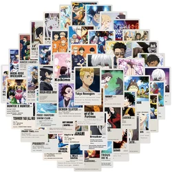 10/30/50pcs Cool Mixed Anime giapponesi Poster Stickers My Hero Academia Haikyuu!! Adesivo decalcomanie dei cartoni animati per il bagaglio del telefono del diario