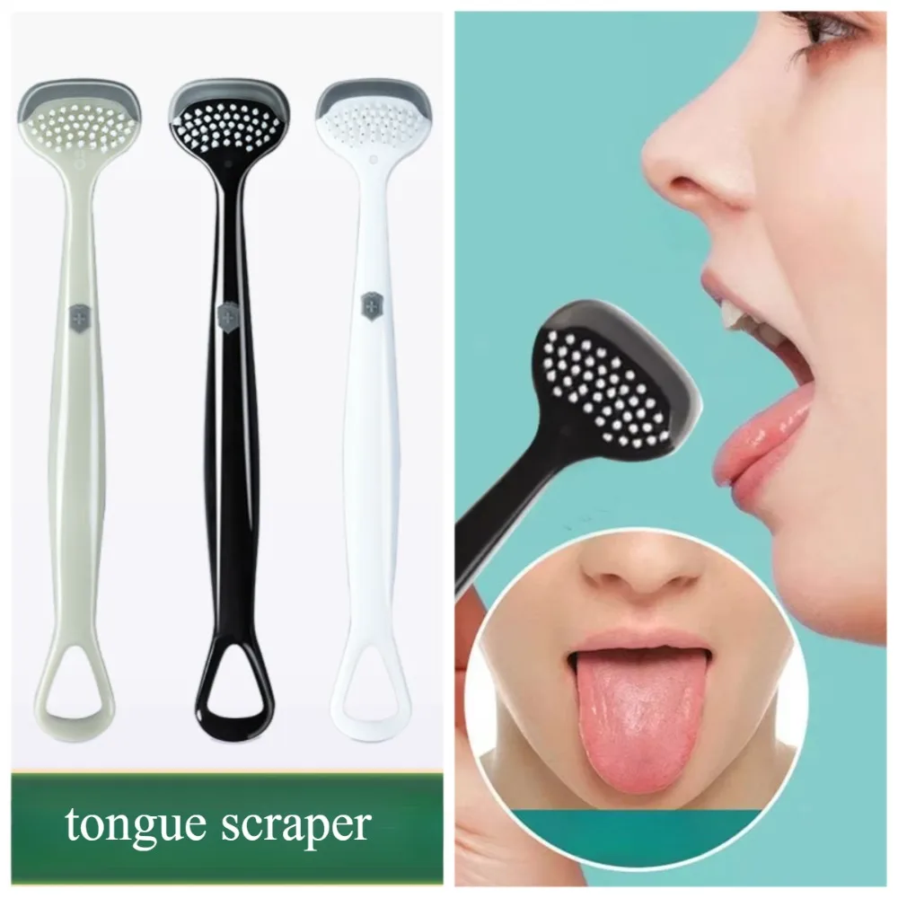 Tongue Cleaner Brush Reusable Oral Cleaning Scraper Eliminate Bad Breath Oral Care Tool Tongue Hygiene Care Скребок Для Языка