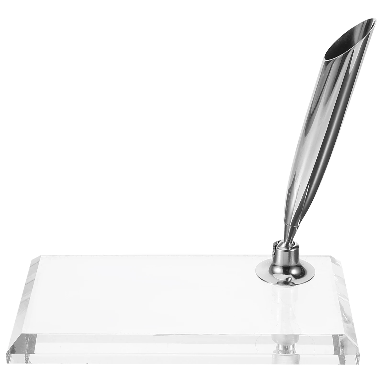 

Dip Acrylic Single Stand For Desk Office Vintage Style Desktop Pen Stand Ink Pen Rest Storage Rack Organizer