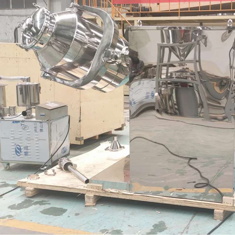 Edelstahl 3D Swing Rotierender 3-dimensionaler Rührer Mixer Pulvermischer für Mehl Kräuterzusatz