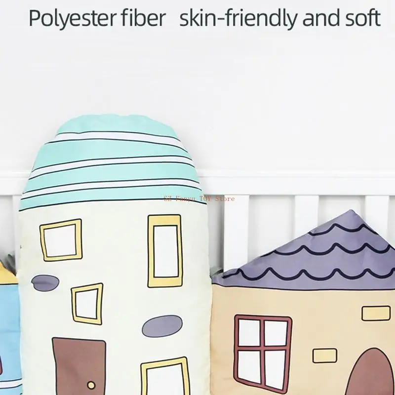 96GC الطفل الوفير السرير الكرتون وسادة الوفير للرضع ل بيبي سرير حامي المهد الوفير غرفة ديكور #5