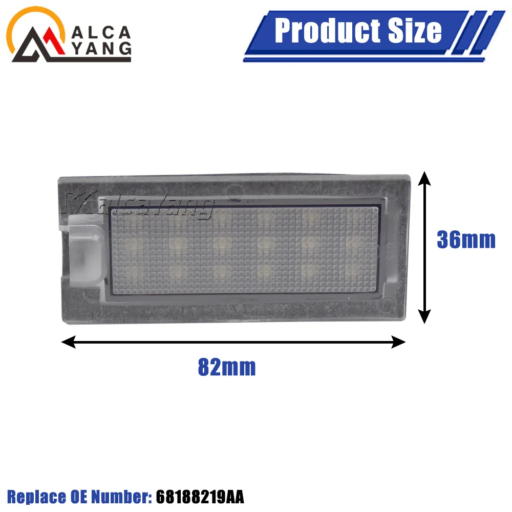 68188219 AA Voor Fiat Freemont 2011 2012 2013 2014 2015 LED Kentekenverlichting Voor Dodge Journey Nummer Licht