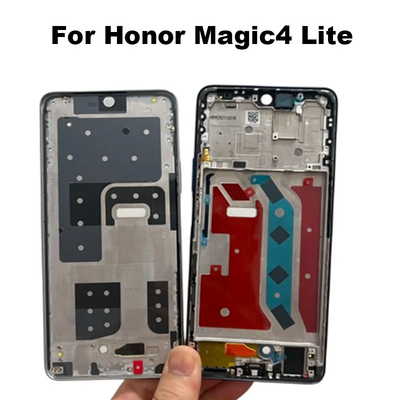 

6.81" For Huawei Honor Magic4 Lite Middle Frame Bezel Plate Cover Mid Housing Case With Side Key Replacement Magic 4 Lite