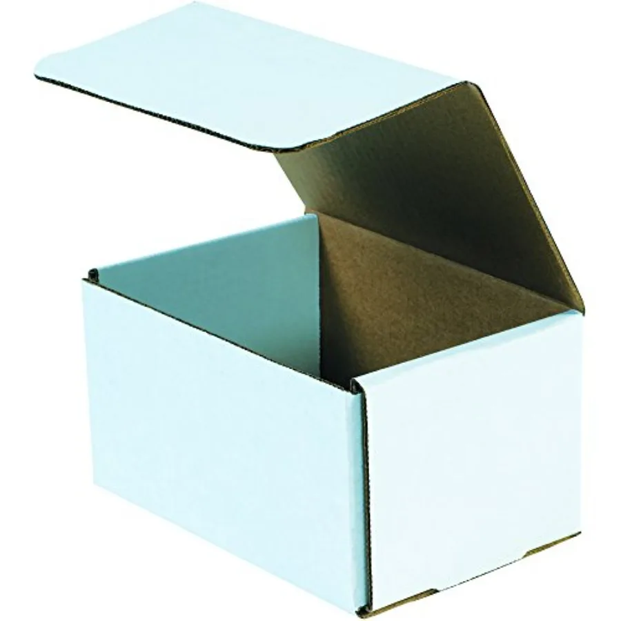 

Shipping Boxes Small 8"L x 6"W x 4"H 50-Pack - Corrugated Cardboard Box for Moving, Mailing, Packing, Packaging and Storage