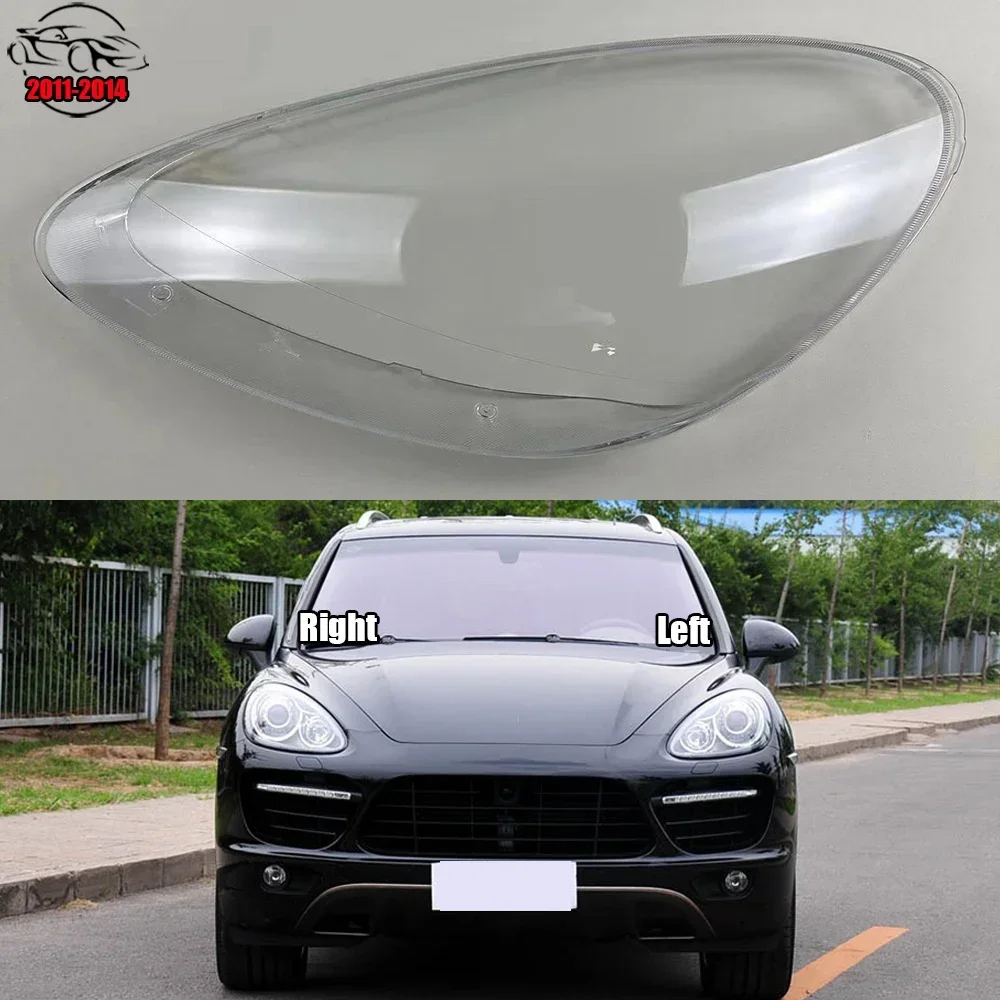 

For Porsche Cayenne 2011 2012 2013 2014 Headlight Cover Transparent Headlamp Shell Plexiglass Replace Original Lampshade