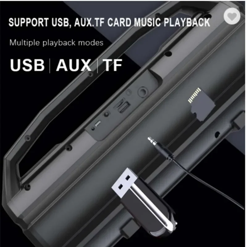 S1 Multifunktionale Dual-Lautsprecher 360-Grad-Stereo-Surround-Wireless-Audio-Lautsprecher K-Song Subwoofer Bluetooth