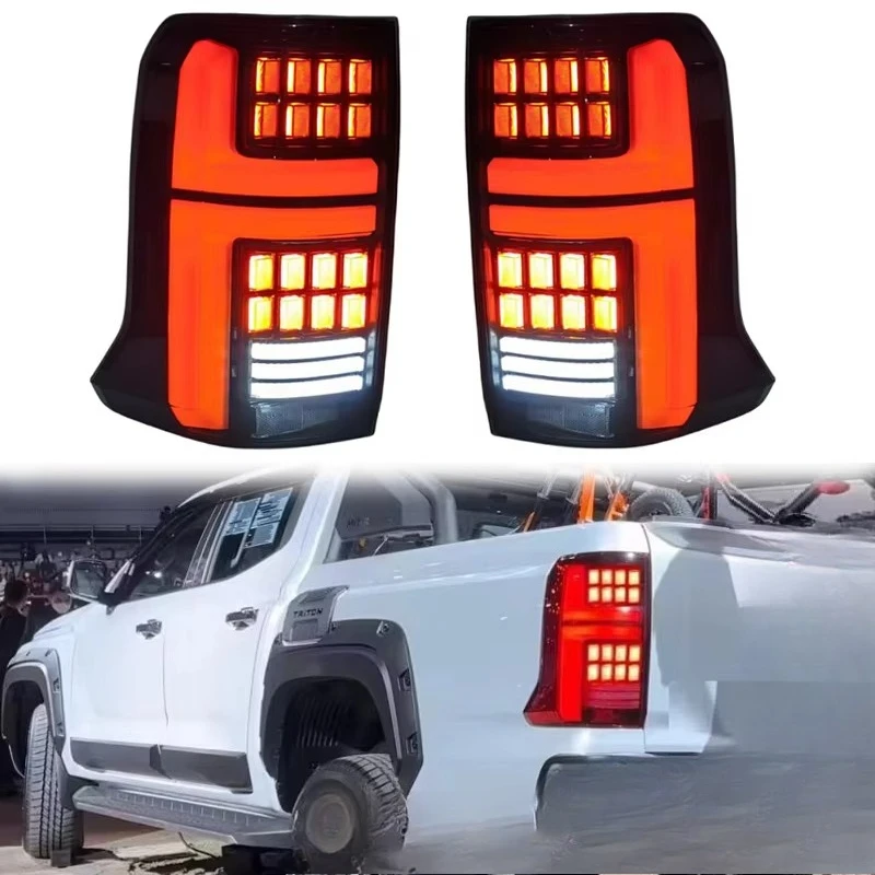 LED Tail Light for Mitsubishi Triton L200 2023 2024 2025 Rear Stop Brake Tail Lamp Turn Signal Lighting Taillight