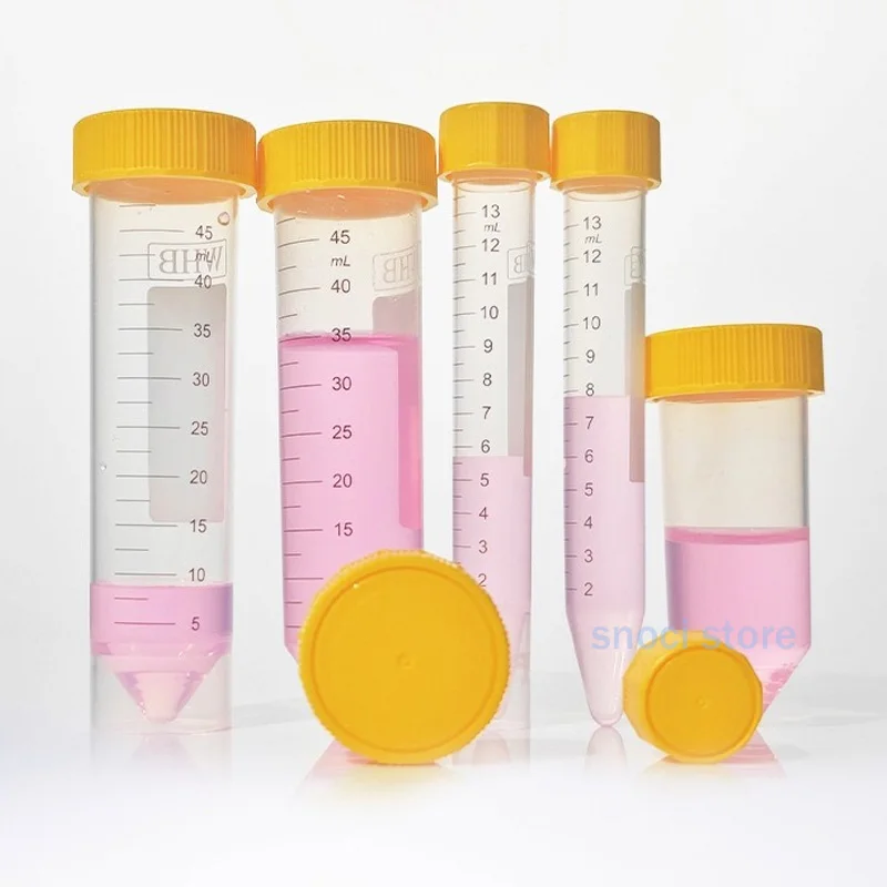 Picture 5: Centrifuge Tubes15ml 25ml 50mL Sterile Flat Conical Bottom, PP Test Tubes Leak-Proof Screw Cap  Plastic Container with Graduated