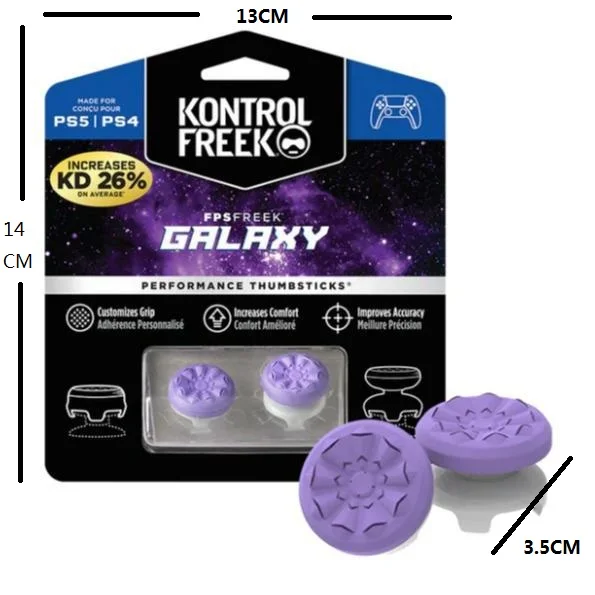 Контроллер KontrolFreek FPS Freek Galaxy для PS4 High-Rise Analog Stick PS5 |   Силиконовый колпачок для игрового джойстика Performance Thumbsticks