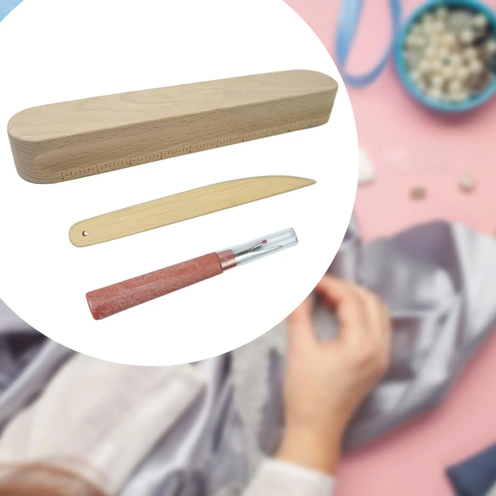 

Tailor Clapper Handhold Dressmaker Patchwork Accessories Practical Multiuse for Embroidery Garment Making Quilting Sleeves