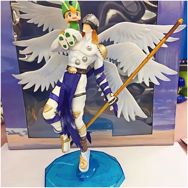 Hot Sale Digital Monster Anime Action Figure Angewomon Magnaangemon Figurine Pvc Model Toys Collection Christmas Gifts  ﻿