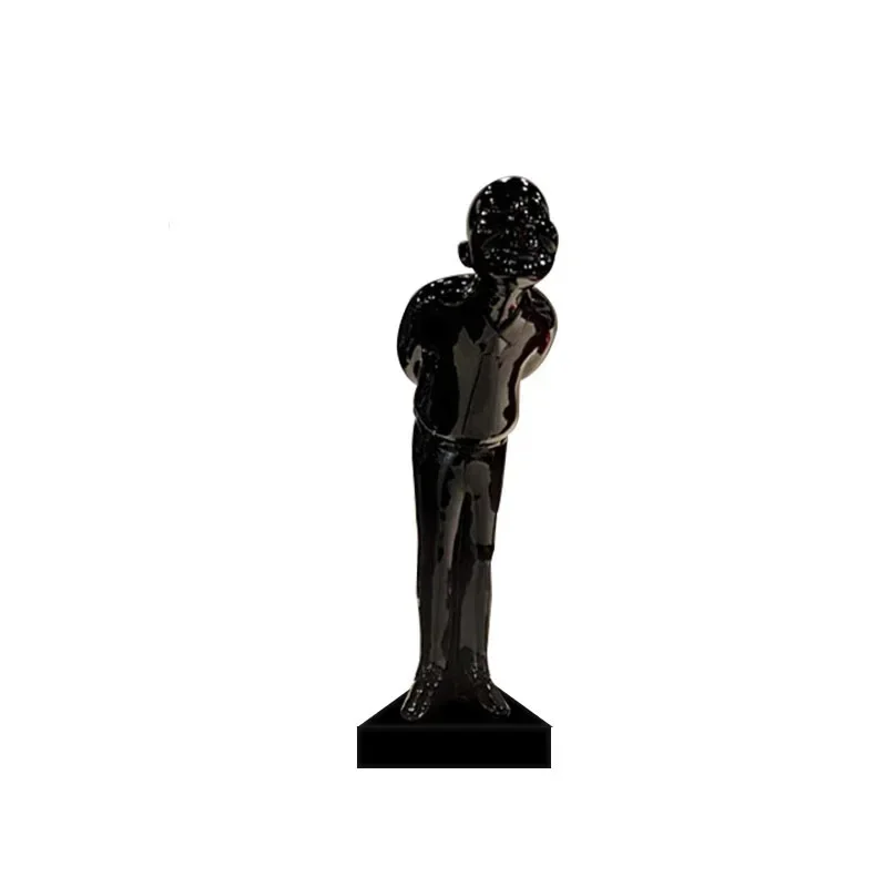 Fashion Home Furnishings Resin Welcome Little  Man Furnishings Abstract  Man Sculpture Special Offer Living Room Crafts