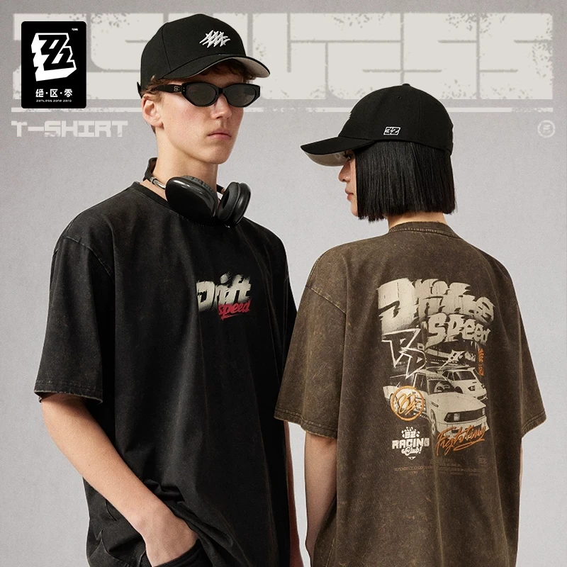 Camiseta de Manga Corta Oficial ZenlessZoneZero, Serie STUDIO 2026SS, Mercancía de Anime, Cosplay de TheBangboo, Estilo Racing